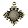 Zinc Alloy Cabochon Settings. Fashion Jewelry Findings.29x26mm Inner dia 12mm. Sold by KG