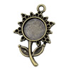 Zinc Alloy Cabochon Settings. Fashion Jewelry Findings.29x18mm Inner dia 10mm. Sold by KG
