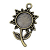 Zinc Alloy Cabochon Settings. Fashion Jewelry Findings.29x18mm Inner dia 10mm. Sold by KG