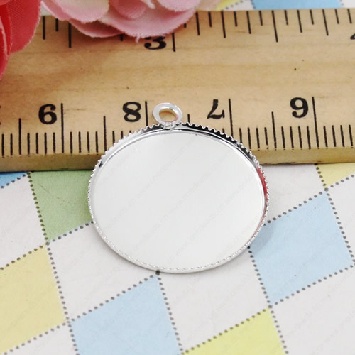 Zinc Alloy Cabochon Settings. Fashion Jewelry Findings.24x21mm Inner dia 20mm. Sold by PC