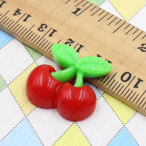 Resin Pendants,Fruit 20x21mm, Sold by PC