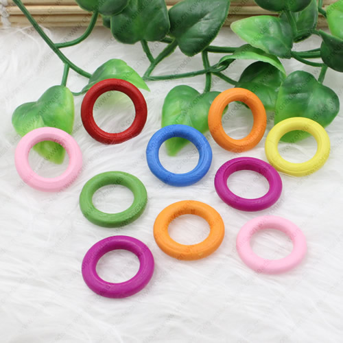 Wooden Beads, Fashion DIY-accessories for Bracelet/Necklace Mixed color Rondelle 34mm,Hole:21mm Sold by PC