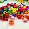 Wholesale Mixed Wood Beads Lead-free Square Wooden Beads For DIY jewelry Finding 10x10mm Hole:3mm Sold by PC