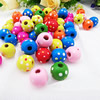 Wholesale Mixed Wood Beads Lead-free Round Wooden Beads For DIY jewelry Finding 12x13mm Hole:3mm Sold by PC