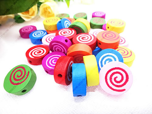 Wholesale Mixed Wood Beads Lead-free Wooden Beads For DIY jewelry Finding 16mm Hole:2.5mm Sold by PC