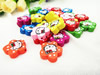 Wholesale Mixed Wood Beads Lead-free Flower Wooden Beads For DIY jewelry Finding 20mm Hole:2.5mm Sold by PC
