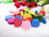 Wholesale Mixed Wood Beads Lead-free Heart Wooden Beads For DIY jewelry Finding 18mm Hole:2.5mm Sold by PC