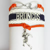 2015 Wholesale Fashion New Best Gift Sports Baseball BRONCOS Hallows  by Strand Snitch Cords Bracelets For Women Pulseiras Length 16+5cm Sold