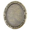 Zinc Alloy Brooch Cabochon Settings.Fashion Jewelry Findings.40x50mm Inner dia 30x40mm. Sold by PC