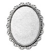 Zinc Alloy Brooch Cabochon Settings.Fashion Jewelry Findings.39x48mm Inner dia 30x40mm. Sold by PC