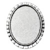 Zinc Alloy Brooch Cabochon Settings.Fashion Jewelry Findings.38x48mm Inner dia 30x40mm. Sold by PC