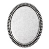 Zinc Alloy Brooch Cabochon Settings.Fashion Jewelry Findings.47x37mm Inner dia 30x40mm. Sold by PC
