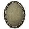 Zinc Alloy Brooch Cabochon Settings.Fashion Jewelry Findings.47x37mm Inner dia 30x40mm. Sold by PC