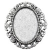 Zinc Alloy Brooch Cabochon Settings.Fashion Jewelry Findings.34x30mm Inner dia 18x25mm. Sold by PC