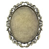 Zinc Alloy Brooch Cabochon Settings.Fashion Jewelry Findings.51x40mm Inner dia 30x40mm. Sold by PC
