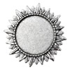 Zinc Alloy Brooch Cabochon Settings.Fashion Jewelry Findings.38.5x41mm Inner dia 25mm. Sold by PC
