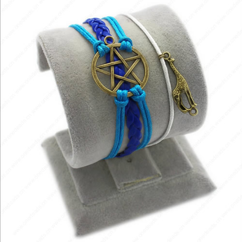 2015 Wholesale Fashion New Best Gift Imitation Pearl Hallows Snitch Cords Bracelets For Women Pulseiras Length 16+5cm Sold by Strand