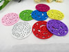 Wooden Pendant, Fashion DIY-accessories Mixed color 49mm, Sold by PC