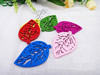 Wooden Pendant, Fashion DIY-accessories Mixed color 54x36mm, Sold by PC
