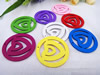 Wooden Pendant, Fashion DIY-accessories Mixed color 50mm, Sold by PC
