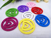 Wooden Pendant, Fashion DIY-accessories Mixed color 50mm, Sold by PC
