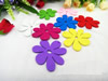 Wooden Pendant, Fashion DIY-accessories Mixed color 52x56mm, Sold by PC