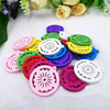 Wooden Pendant, Fashion DIY-accessories Mixed color 28x25mm, Sold by PC
