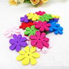 Wooden Pendant, Fashion DIY-accessories Mixed color 26x25mm, Sold by PC