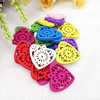 Wooden Pendant, Fashion DIY-accessories Mixed color 24x25mm, Sold by PC
