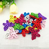 Wooden Pendant, Fashion DIY-accessories Mixed color 24x25mm, Sold by PC
