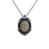wholesale Retro steampunk Cerebrum pendant link chain necklace costume jewelry punk friendship gifts 6x38mm Sold by Strand
