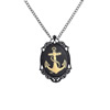 wholesale Retro steampunk Anchor pendant link chain necklace costume jewelry punk friendship gifts 6x38mm Sold by Strand
