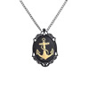 wholesale Retro steampunk Anchor pendant link chain necklace costume jewelry punk friendship gifts 6x38mm Sold by Strand