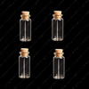 Small Tiny Clear Empty Wishing Drift Glass mini cute Bottle Message Vial With Cork Stopper 16x35mm Height 35mm Sold by PC