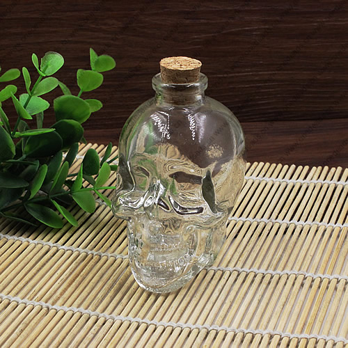 Small Tiny Clear Empty Wishing Drift Glass mini cute Bottle Message Vial With Cork Stopper 58x81x87mm Height 87mm Sold by PC