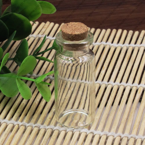 Small Tiny Clear Empty Wishing Drift Glass mini cute Bottle Message Vial With Cork Stopper 22x50mm Height 50mm Sold by PC