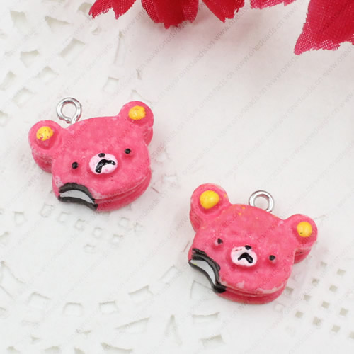 Fashion Resin Cake Pendants & Charms For Children DIY Jewelry Necklace & Bracelet Accessory 13x18mm ,Sold by PC