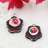 Fashion Resin Cake Pendants & Charms For Children DIY Jewelry Necklace & Bracelet Accessory 15mm ,Sold by PC