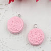 Fashion Resin Cake Pendants & Charms For Children DIY Jewelry Necklace & Bracelet Accessory 16mm ,Sold by PC
