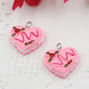 Fashion Resin Cake Pendants & Charms For Children DIY Jewelry Necklace & Bracelet Accessory 16x18mm ,Sold by PC