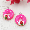 Fashion Resin Cake Pendants & Charms For Children DIY Jewelry Necklace & Bracelet Accessory 17mm ,Sold by PC