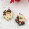 Fashion Resin Cake Pendants & Charms For Children DIY Jewelry Necklace & Bracelet Accessory 15mm ,Sold by PC
