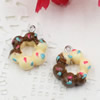 Fashion Resin Cake Pendants & Charms For Children DIY Jewelry Necklace & Bracelet Accessory 15mm ,Sold by PC