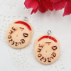 Fashion Resin Cake Pendants & Charms For Children DIY Jewelry Necklace & Bracelet Accessory 27x24mm ,Sold by PC