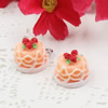 Fashion Resin Cake Pendants & Charms For Children DIY Jewelry Necklace & Bracelet Accessory 13x15mm ,Sold by PC