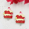 Fashion Resin Cake Pendants & Charms For Children DIY Jewelry Necklace & Bracelet Accessory 24x19mm ,Sold by PC