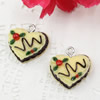 Fashion Resin Cake Pendants & Charms For Children DIY Jewelry Necklace & Bracelet Accessory 15x18mm ,Sold by PC