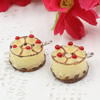 Fashion Resin Cake Pendants & Charms For Children DIY Jewelry Necklace & Bracelet Accessory 12x16mm ,Sold by PC