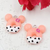 Fashion Resin Cake Pendants & Charms For Children DIY Jewelry Necklace & Bracelet Accessory 22x24mm ,Sold by PC