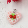 Fashion Resin Cake Pendants & Charms For Children DIY Jewelry Necklace & Bracelet Accessory 13x15mm ,Sold by PC
